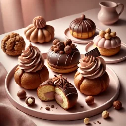 CHOCOLATECHOUX TLM Blog Bánh su kem chocolate vỏ giòn nhân kem mịn tan chảy