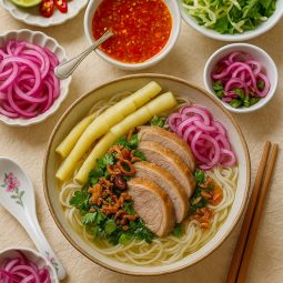 DUCK BAMBOO NOODLE SOUPpng TLM Blog Món bún truyền thống thơm ngon với măng và vịt luộc đậm đà