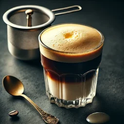 VIETNAMESE EGG COFFEE TLM Blog Ly cà phê trứng với lớp kem trứng vàng óng trên nền cà phê đen